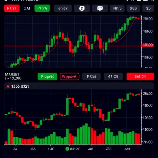 Candlestick patterns illustrating market trends