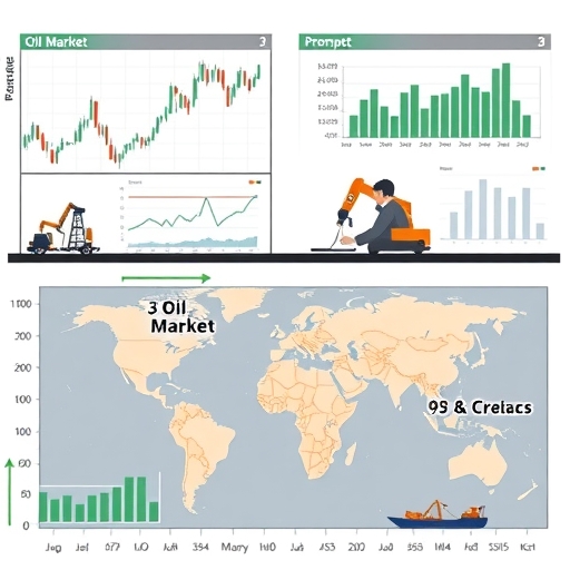 Oil market analysis with charts and graphs
