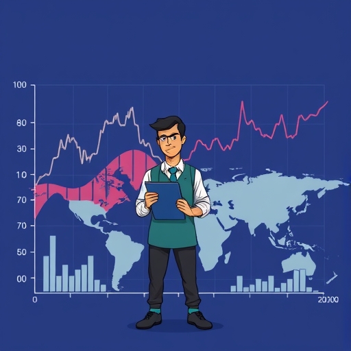a trader analyzing cryptocurrency trends