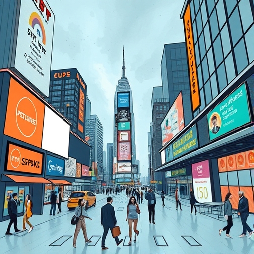 A bustling international market scene related to Forex trading.