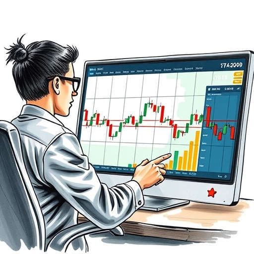 An abstract illustration of volatility in financial markets