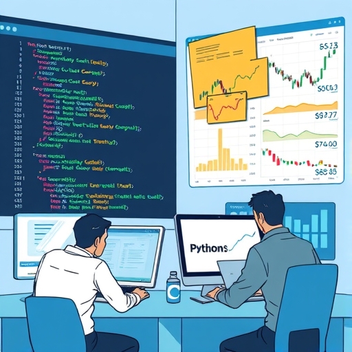 Python code illustrating TradingView integration