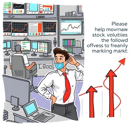 A busy trading floor filled with traders analyzing charts and screens.