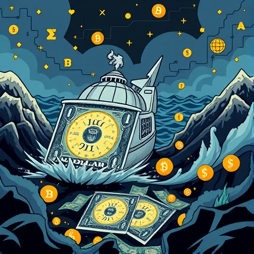 An illustration of the Joe Biden Dollar as a digital currency representing the fusion of tradition and innovation.