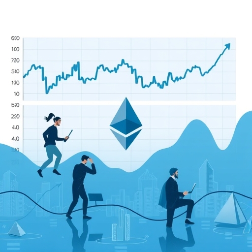 Ethereum price charts showing volatility