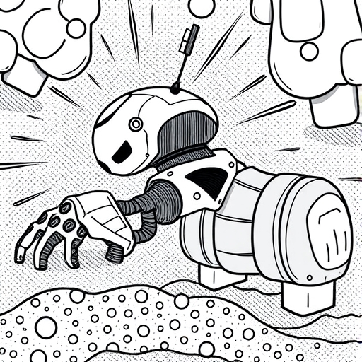 A gentle robot navigating through granular materials
