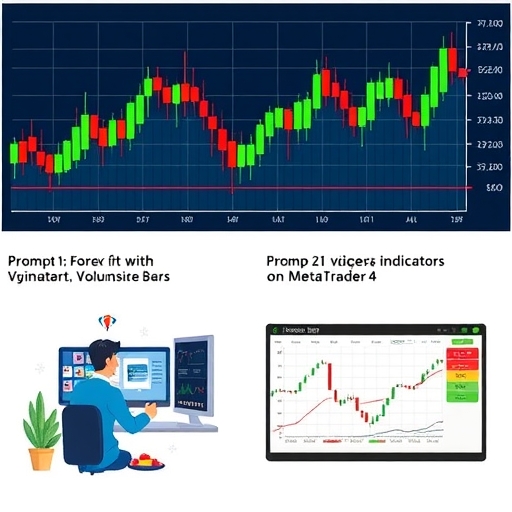 Traders analyzing volume indicators on MetaTrader 4