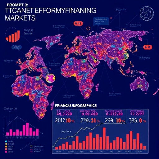 A vibrant illustration depicting the interconnected global financial markets