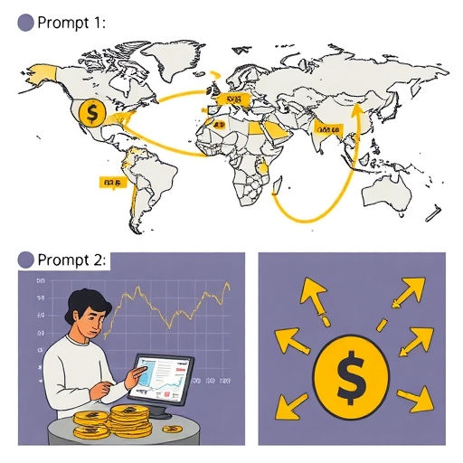 Investors analyzing charts influenced by geopolitical events.