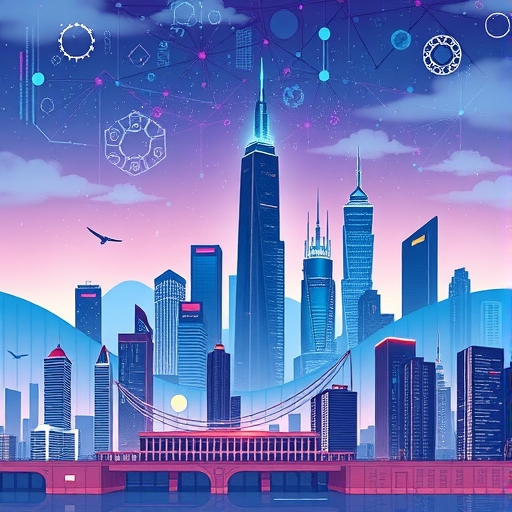 diverse tech landscape with innovation