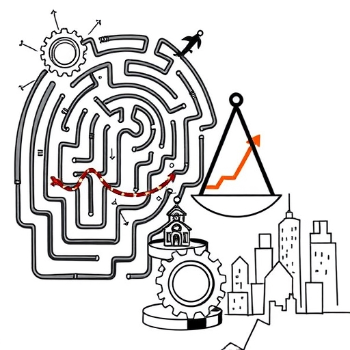 A financial graph overlay on a city skyline, indicating market resilience.