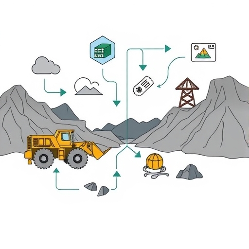 Conceptual image of mining finance resources