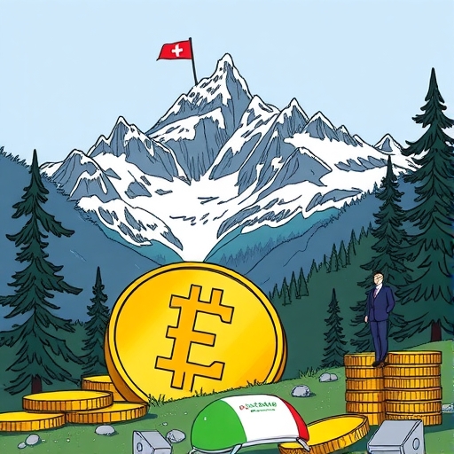 Gold reserves symbolizing economic strength