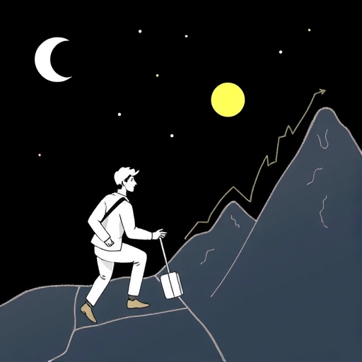 A visual representation of a forex trading journey