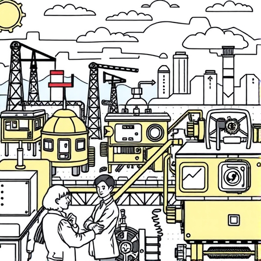 futuristic machine tools in action