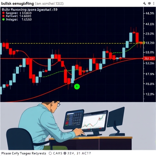 Illustration of candlestick patterns with emphasis on bullish engulfing signals