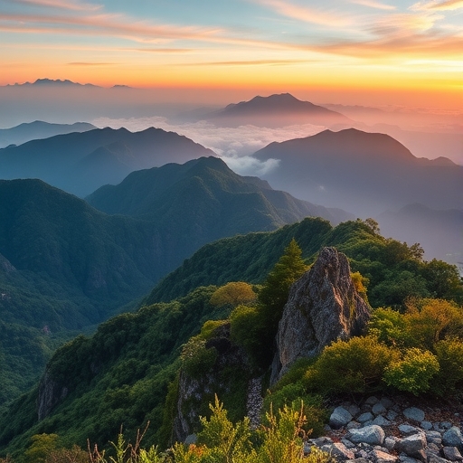 台灣美麗的山景
