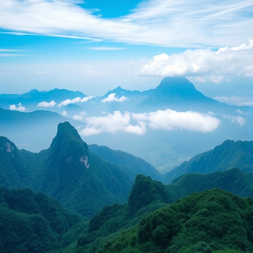 台灣美麗的山景