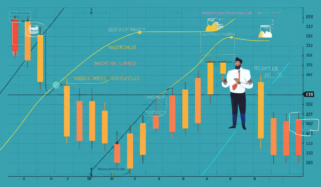 A trader analyzing a Forex chart with pivot points highlighted, symbolizing strategic decision-making and opportunity recognition