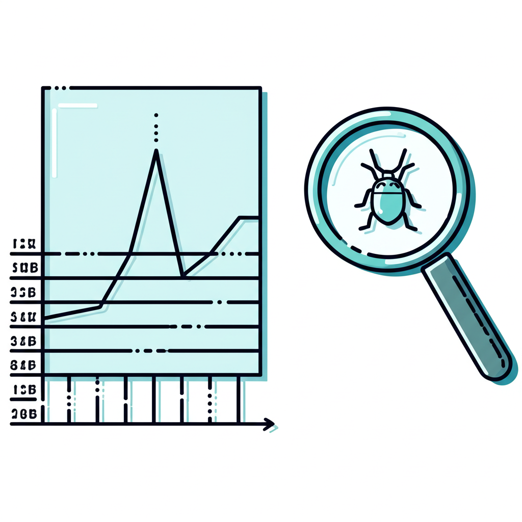 Illustration contrasting financial price increments with a magnified abstract insect, clarifying the dual meaning of 'tick size'