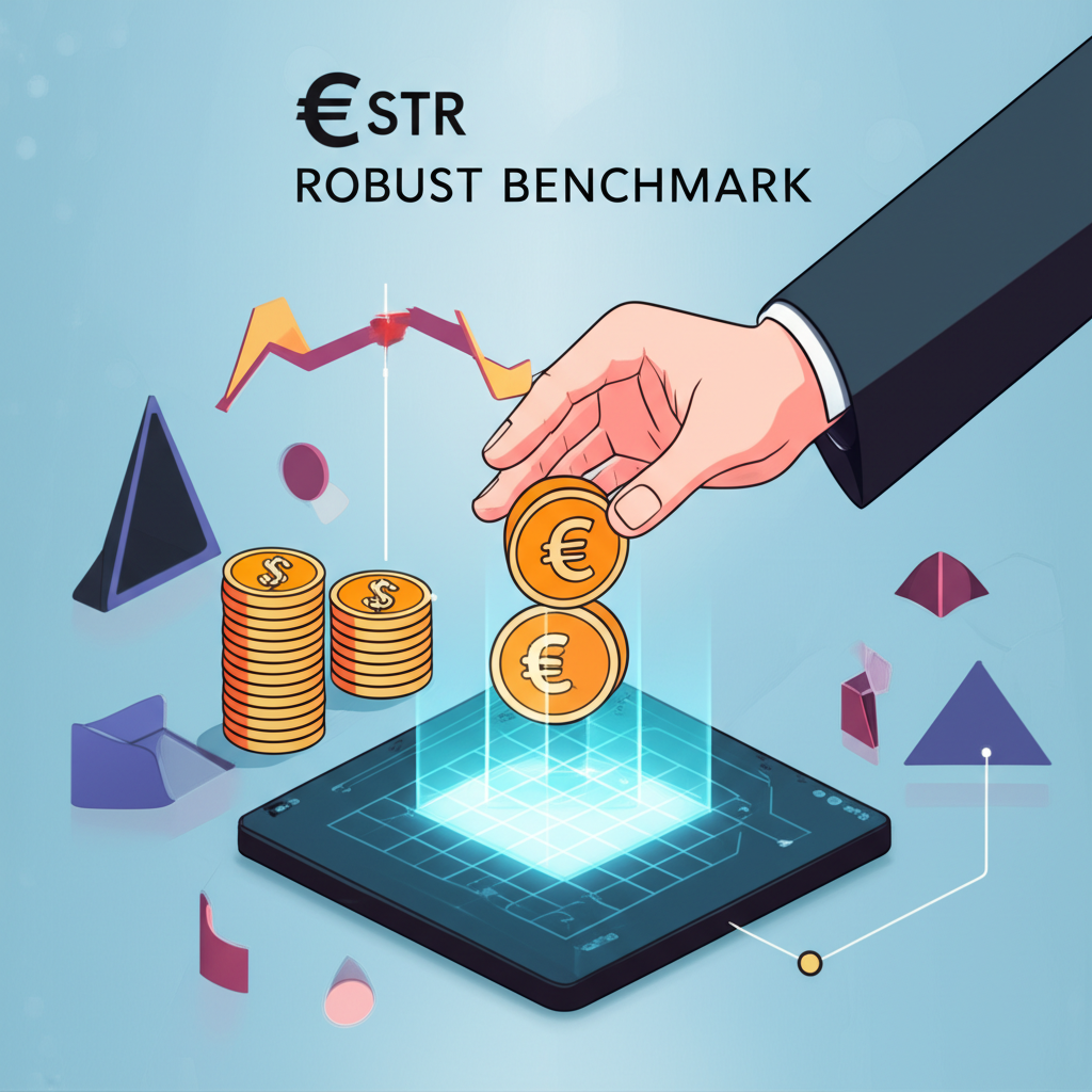 Visual representation of €STR as a transparent benchmark based on actual financial transactions