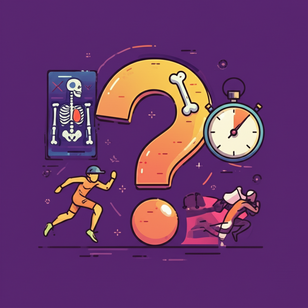 Illustration showing the ambiguity of the MAS acronym with symbols from radiology and sports